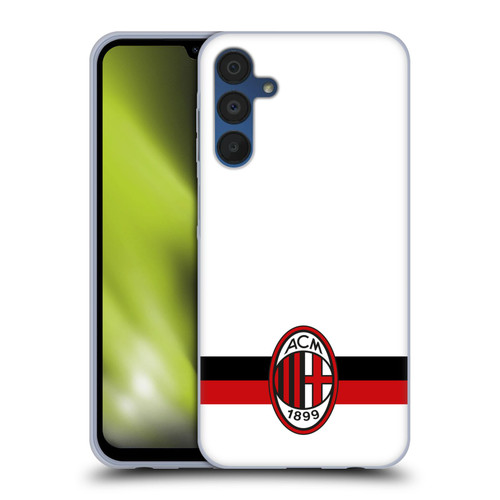 AC Milan Crest White Soft Gel Case for Samsung Galaxy A15 & MagSafe