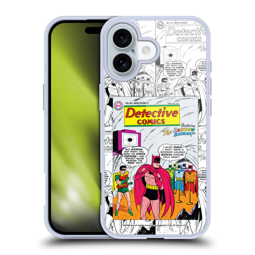 Batman DC Comics Iconic Comic Book Costumes Rainbow Soft Gel Case for Apple iPhone 16 & MagSafe