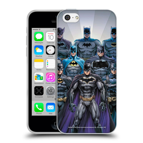 Batman DC Comics Iconic Comic Book Costumes Through The Years Soft Gel Case for Apple iPhone 5c