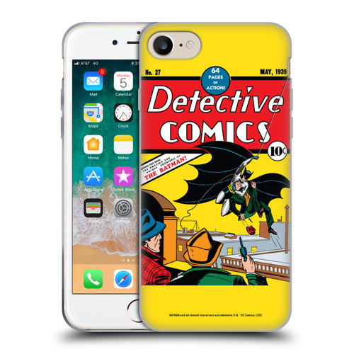 Batman DC Comics Iconic Comic Book Costumes Detective Comics #27 Soft Gel Case for Apple iPhone 7 / 8 / SE 2020 & 2022 & MagSafe