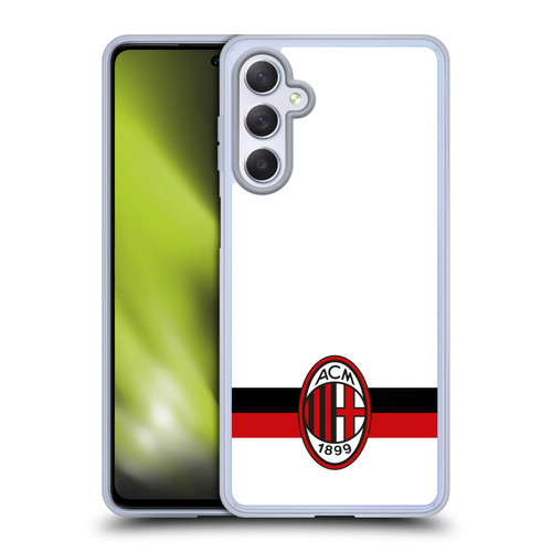 AC Milan Crest White Soft Gel Case for Samsung Galaxy M54 5G
