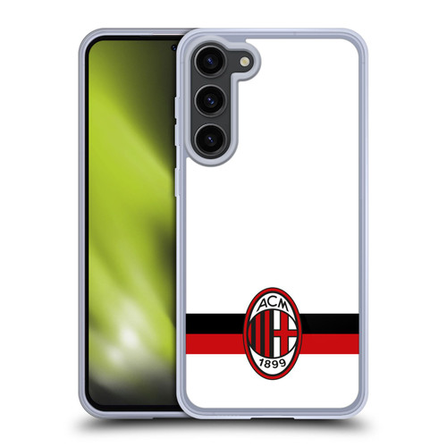 AC Milan Crest White Soft Gel Case for Samsung Galaxy S23+ 5G & MagSafe