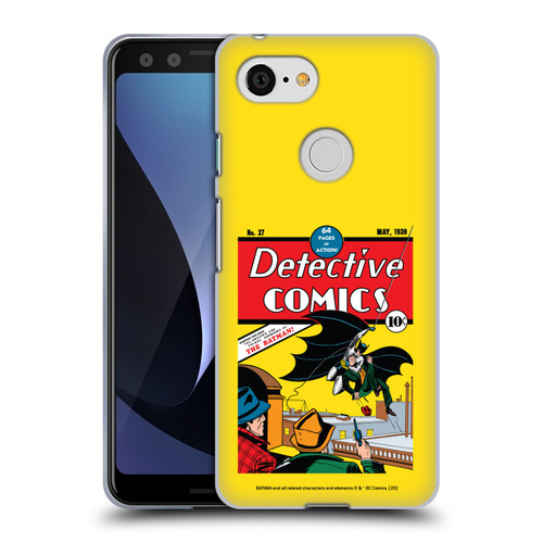 Batman DC Comics Iconic Comic Book Costumes Detective Comics #27 Soft Gel Case for Google Pixel 3