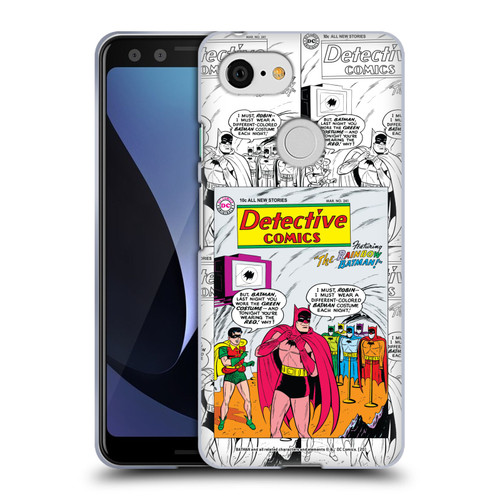 Batman DC Comics Iconic Comic Book Costumes Rainbow Soft Gel Case for Google Pixel 3