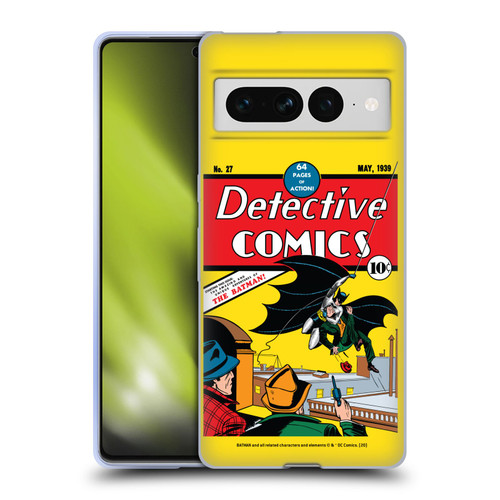 Batman DC Comics Iconic Comic Book Costumes Detective Comics #27 Soft Gel Case for Google Pixel 7 Pro