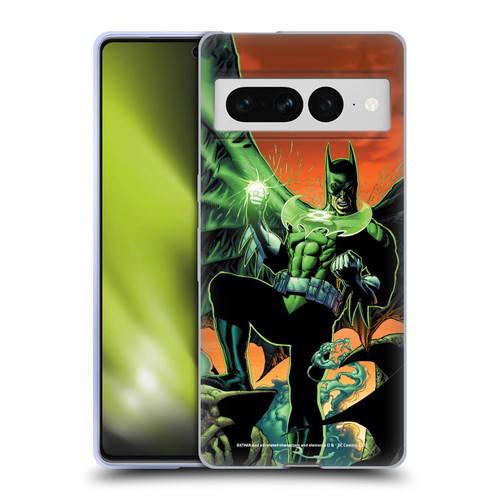Batman DC Comics Iconic Comic Book Costumes Green Lantern Soft Gel Case for Google Pixel 7 Pro