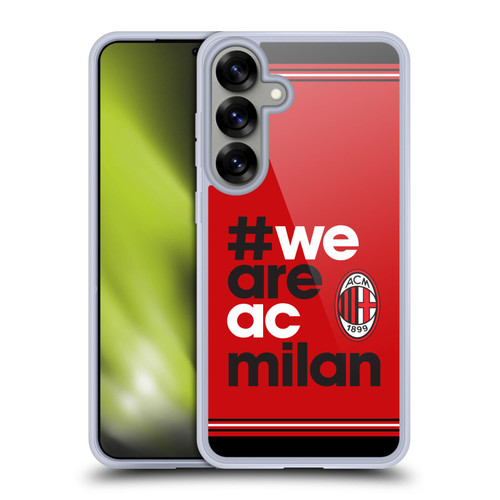 AC Milan Crest Stripes Soft Gel Case for Samsung Galaxy S25+ & MagSafe