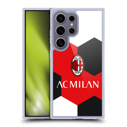AC Milan Crest Ball Soft Gel Case for Samsung Galaxy S25 Ultra & MagSafe