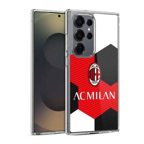 AC Milan Crest Ball Soft Gel Case for Samsung Galaxy S25 Ultra & MagSafe
