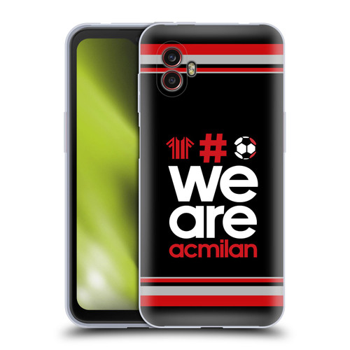 AC Milan Crest Stripes 2 Soft Gel Case for Samsung Galaxy Xcover6 Pro/Pro2