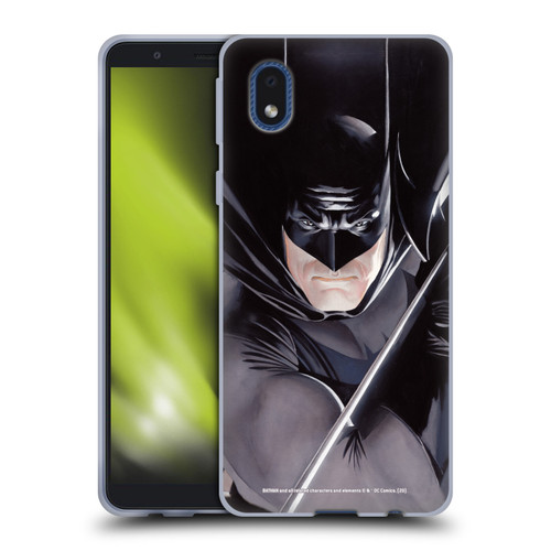 Batman DC Comics Iconic Comic Book Costumes Mythology Soft Gel Case for Samsung Galaxy A01 Core (2020)