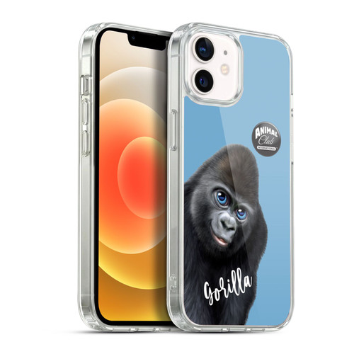Animal Club International Faces Gorilla Soft Gel Case for Apple iPhone 12 / iPhone 12 Pro & MagSafe