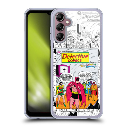 Batman DC Comics Iconic Comic Book Costumes Rainbow Soft Gel Case for Samsung Galaxy A14 5G