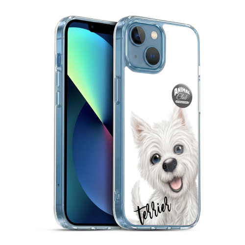 Animal Club International Faces Terrier Soft Gel Case for Apple iPhone 13 Mini & MagSafe