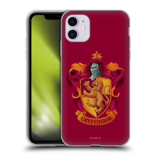 Harry Potter Chamber Of Secrets I Gryffindor Crest Soft Gel Case for Apple iPhone 11
