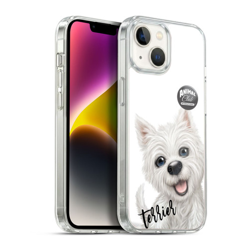 Animal Club International Faces Terrier Soft Gel Case for Apple iPhone 14