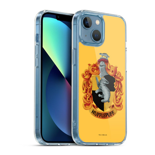 Harry Potter Chamber Of Secrets I Hufflepuff Crest Soft Gel Case for Apple iPhone 13 Mini & MagSafe