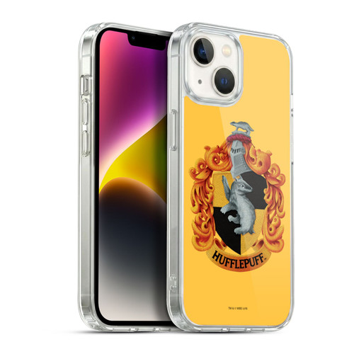 Harry Potter Chamber Of Secrets I Hufflepuff Crest Soft Gel Case for Apple iPhone 14