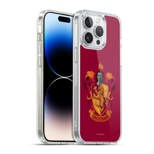 Harry Potter Chamber Of Secrets I Gryffindor Crest Soft Gel Case for Apple iPhone 14 Pro Max & MagSafe