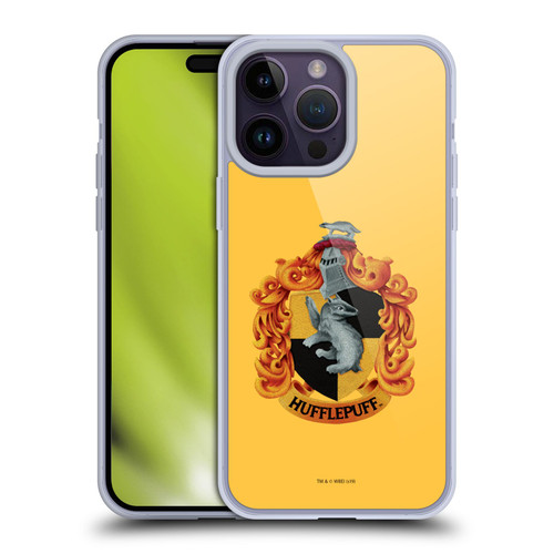 Harry Potter Chamber Of Secrets I Hufflepuff Crest Soft Gel Case for Apple iPhone 14 Pro Max & MagSafe