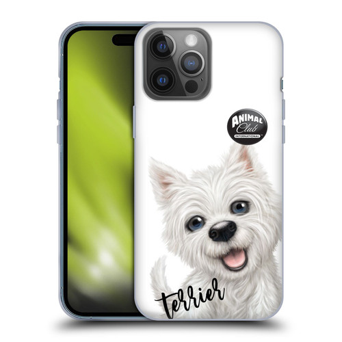 Animal Club International Faces Terrier Soft Gel Case for Apple iPhone 14 Pro Max & MagSafe