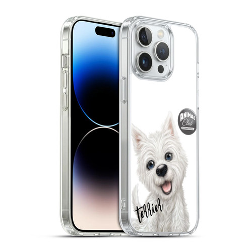 Animal Club International Faces Terrier Soft Gel Case for Apple iPhone 14 Pro Max & MagSafe