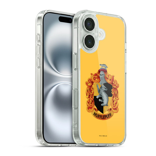 Harry Potter Chamber Of Secrets I Hufflepuff Crest Soft Gel Case for Apple iPhone 16 & MagSafe