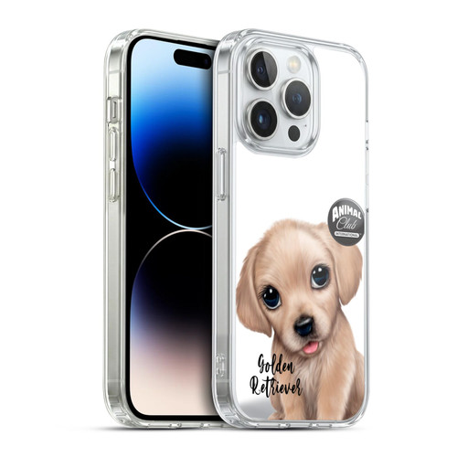 Animal Club International Faces Golden Retriever Soft Gel Case for Apple iPhone 14 Pro & MagSafe