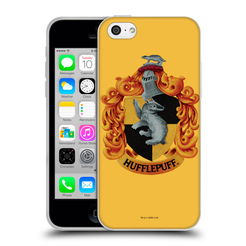 Harry Potter Chamber Of Secrets I Hufflepuff Crest Soft Gel Case for Apple iPhone 5c