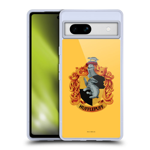 Harry Potter Chamber Of Secrets I Hufflepuff Crest Soft Gel Case for Google Pixel 7a