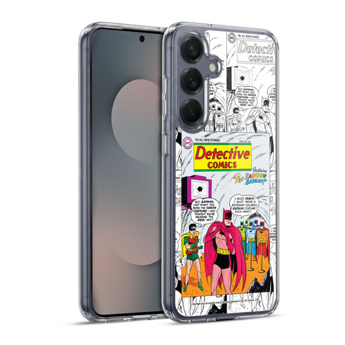 Batman DC Comics Iconic Comic Book Costumes Rainbow Soft Gel Case for Samsung Galaxy S25+ & MagSafe