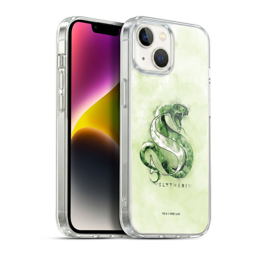 Harry Potter Deathly Hallows XVI Slytherin Soft Gel Case for Apple iPhone 14