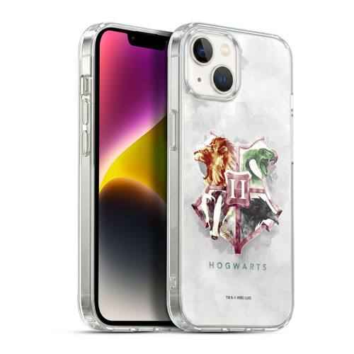 Harry Potter Deathly Hallows XVI Hogwarts Soft Gel Case for Apple iPhone 14 Plus & MagSafe