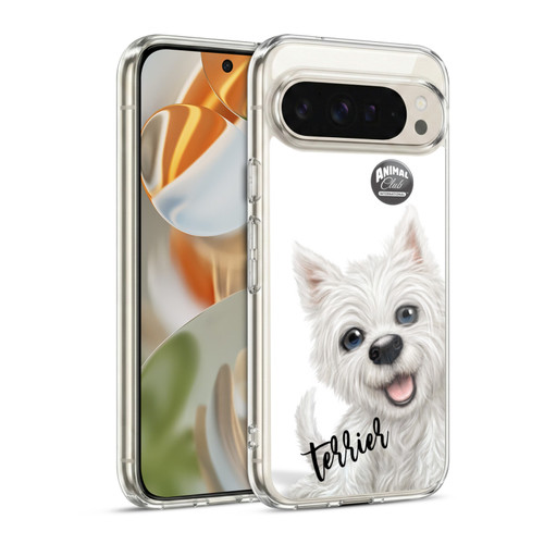 Animal Club International Faces Terrier Soft Gel Case for Google Pixel 9 / Pixel 9 Pro