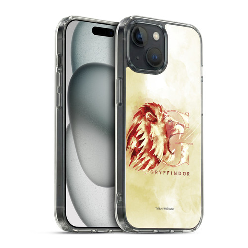 Harry Potter Deathly Hallows XVI Gryffindor Soft Gel Case for Apple iPhone 15 & MagSafe
