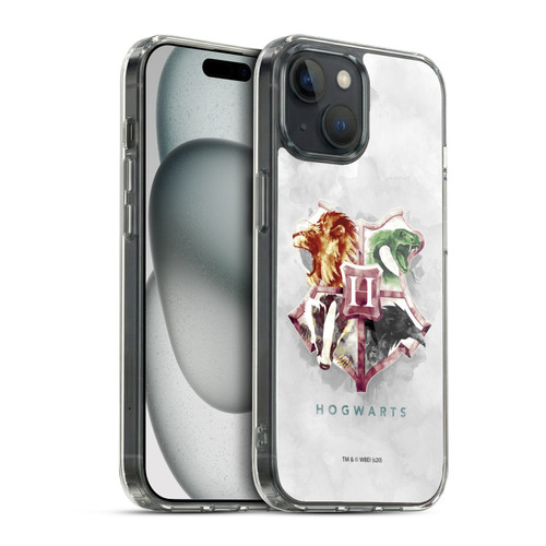 Harry Potter Deathly Hallows XVI Hogwarts Soft Gel Case for Apple iPhone 15 & MagSafe