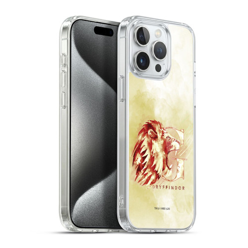 Harry Potter Deathly Hallows XVI Gryffindor Soft Gel Case for Apple iPhone 15 Pro Max & MagSafe
