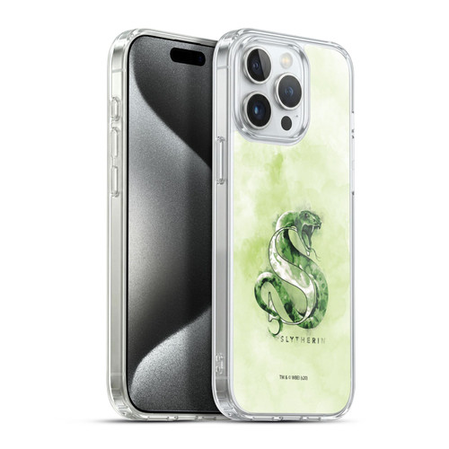 Harry Potter Deathly Hallows XVI Slytherin Soft Gel Case for Apple iPhone 15 Pro Max & MagSafe