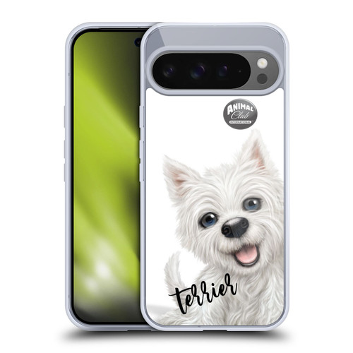 Animal Club International Faces Terrier Soft Gel Case for Google Pixel 9 Pro XL