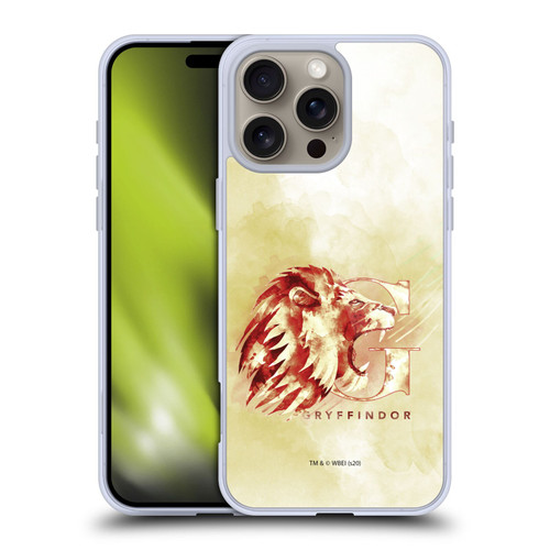 Harry Potter Deathly Hallows XVI Gryffindor Soft Gel Case for Apple iPhone 16 Pro Max & MagSafe