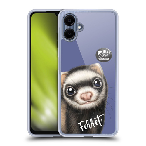 Animal Club International Faces Ferret Soft Gel Case for Samsung Galaxy A06 4G