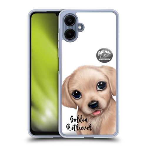 Animal Club International Faces Golden Retriever Soft Gel Case for Samsung Galaxy A06 4G