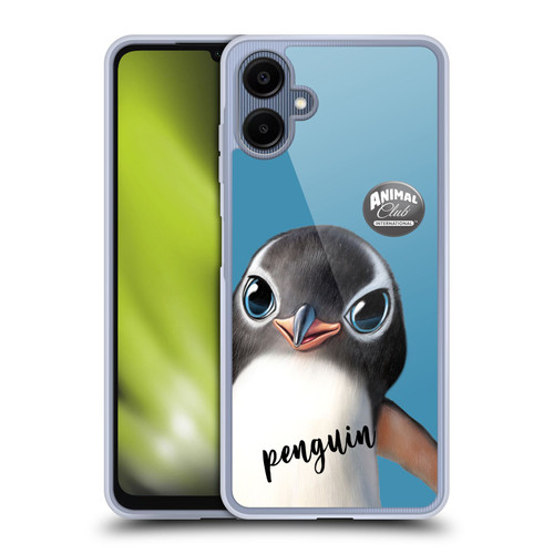 Animal Club International Faces Penguin Soft Gel Case for Samsung Galaxy A06 4G
