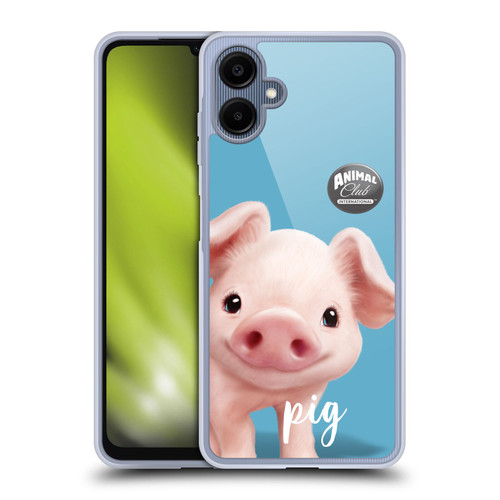 Animal Club International Faces Pig Soft Gel Case for Samsung Galaxy A06 4G