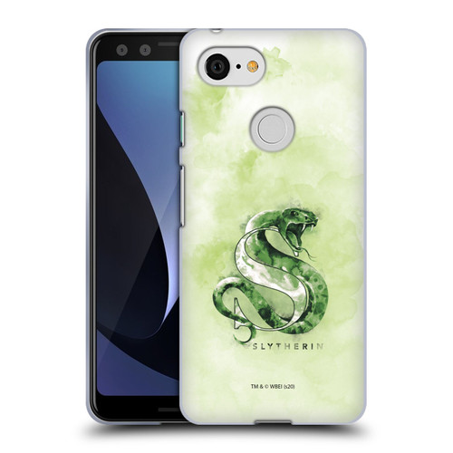 Harry Potter Deathly Hallows XVI Slytherin Soft Gel Case for Google Pixel 3