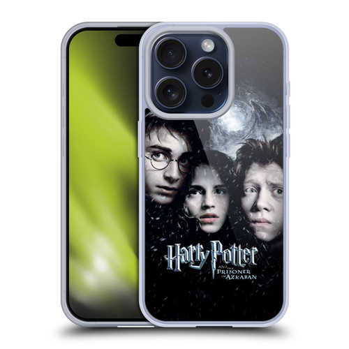Harry Potter Prisoner Of Azkaban IV Ron, Harry & Hermione Poster 3 Soft Gel Case for Apple iPhone 15 Pro & MagSafe