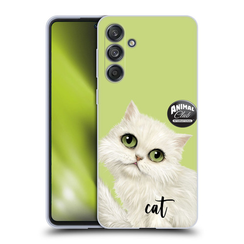 Animal Club International Faces British Shorthair Soft Gel Case for Samsung Galaxy M55 5G