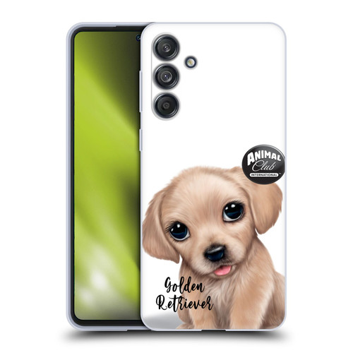 Animal Club International Faces Golden Retriever Soft Gel Case for Samsung Galaxy M55 5G
