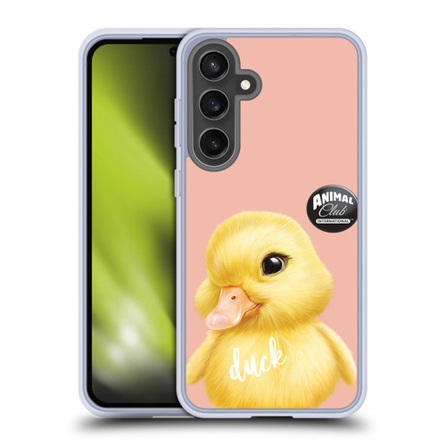 Animal Club International Faces Duck Soft Gel Case for Samsung Galaxy S24 FE & MagSafe