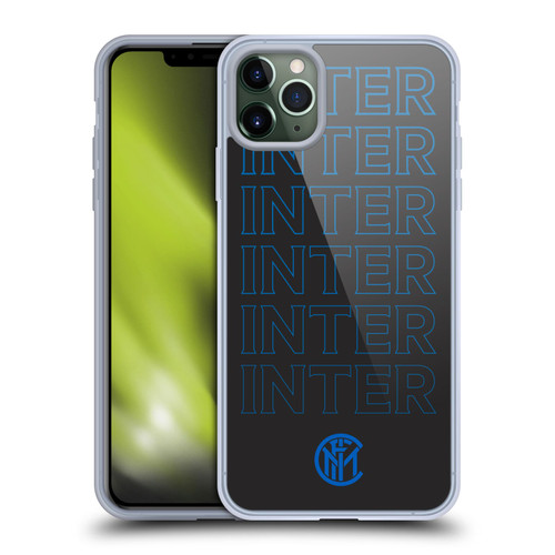 Fc Internazionale Milano Graphics Logo Type Soft Gel Case for Apple iPhone 11 Pro Max & MagSafe